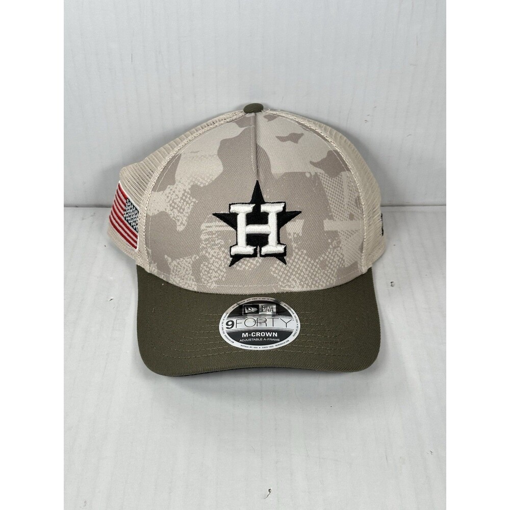 New Era Houston Astros 9FORTY Armed Forces Day M-Crown Adjustable A-Frame Hat